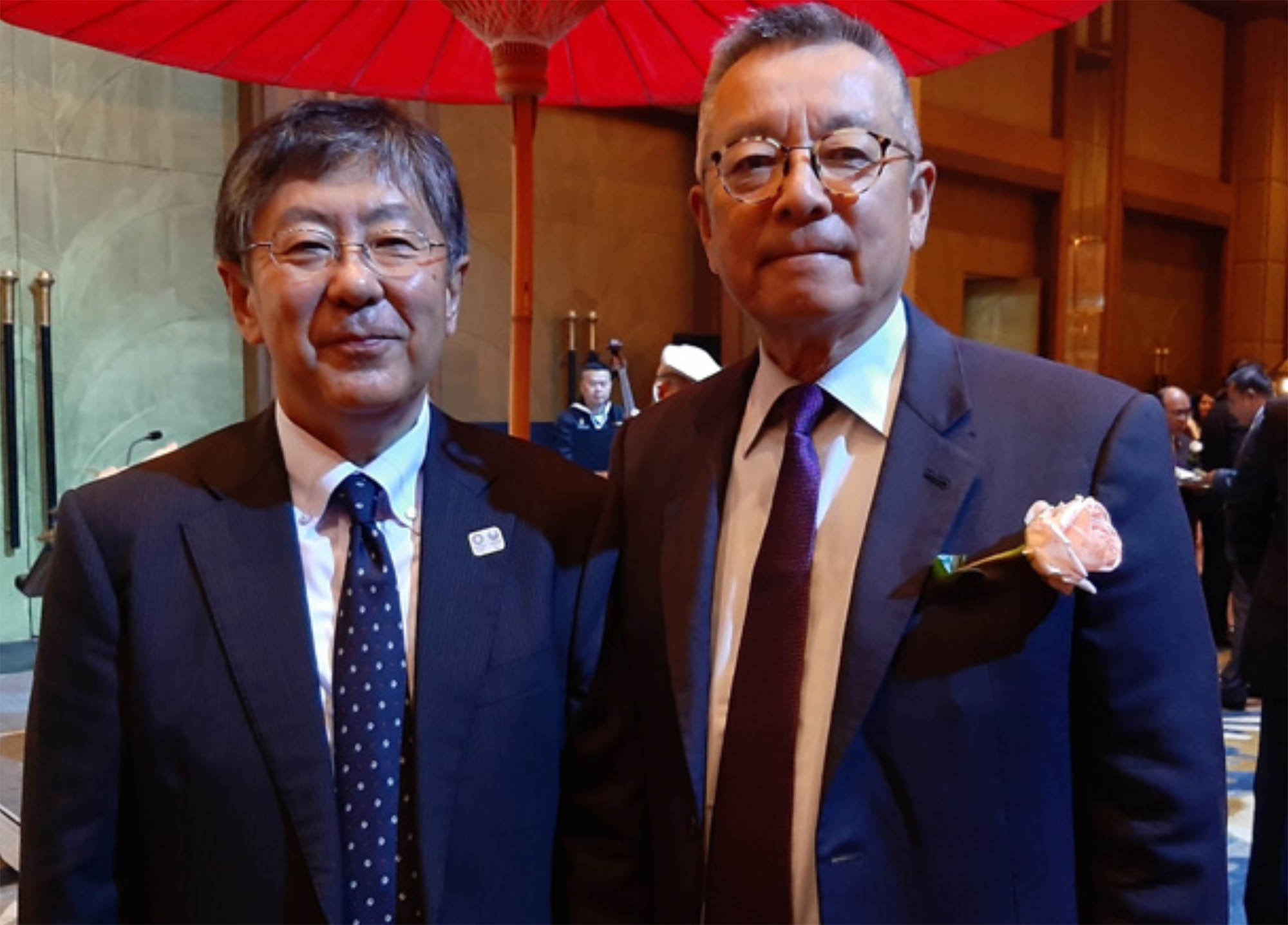 President Eden Woon with Ambassador of Japan H.E. Mr. Nashida Kazuya