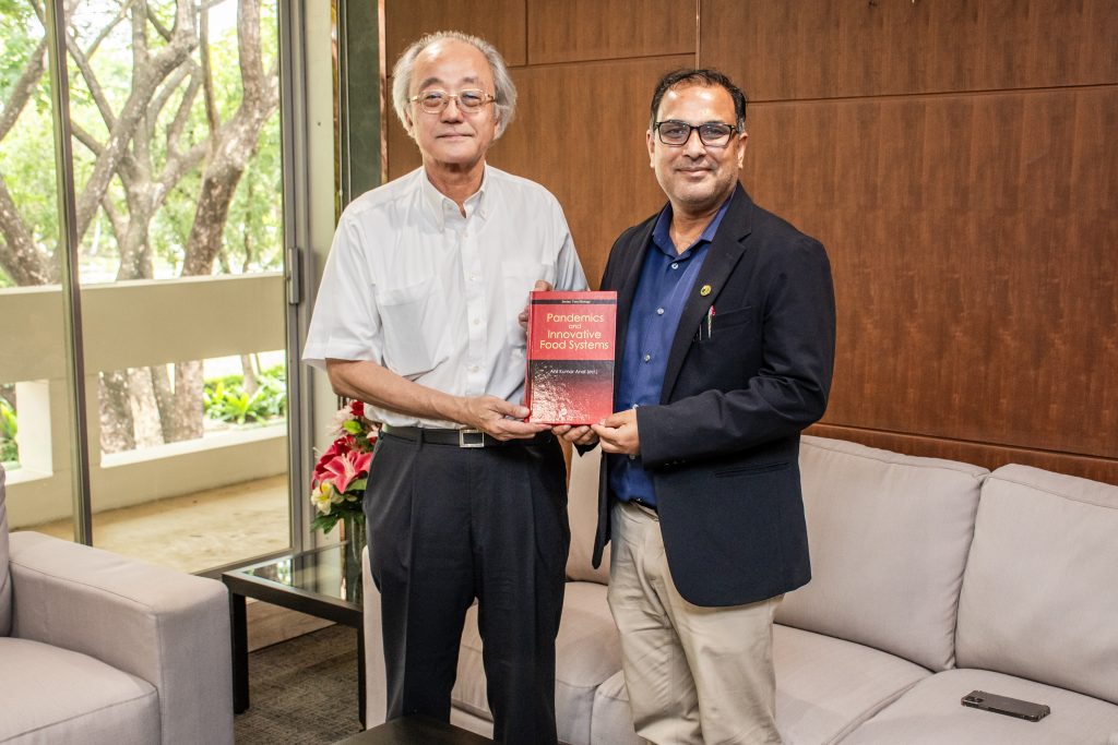Prof Anil Kumar Anal with AIT President Prof. Kazuo Yamamoto