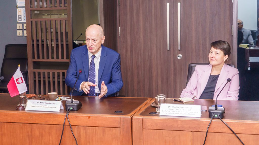 His Excellency Mr. Artur Dmochowski (Left) and Dr. Monika Dmochowska